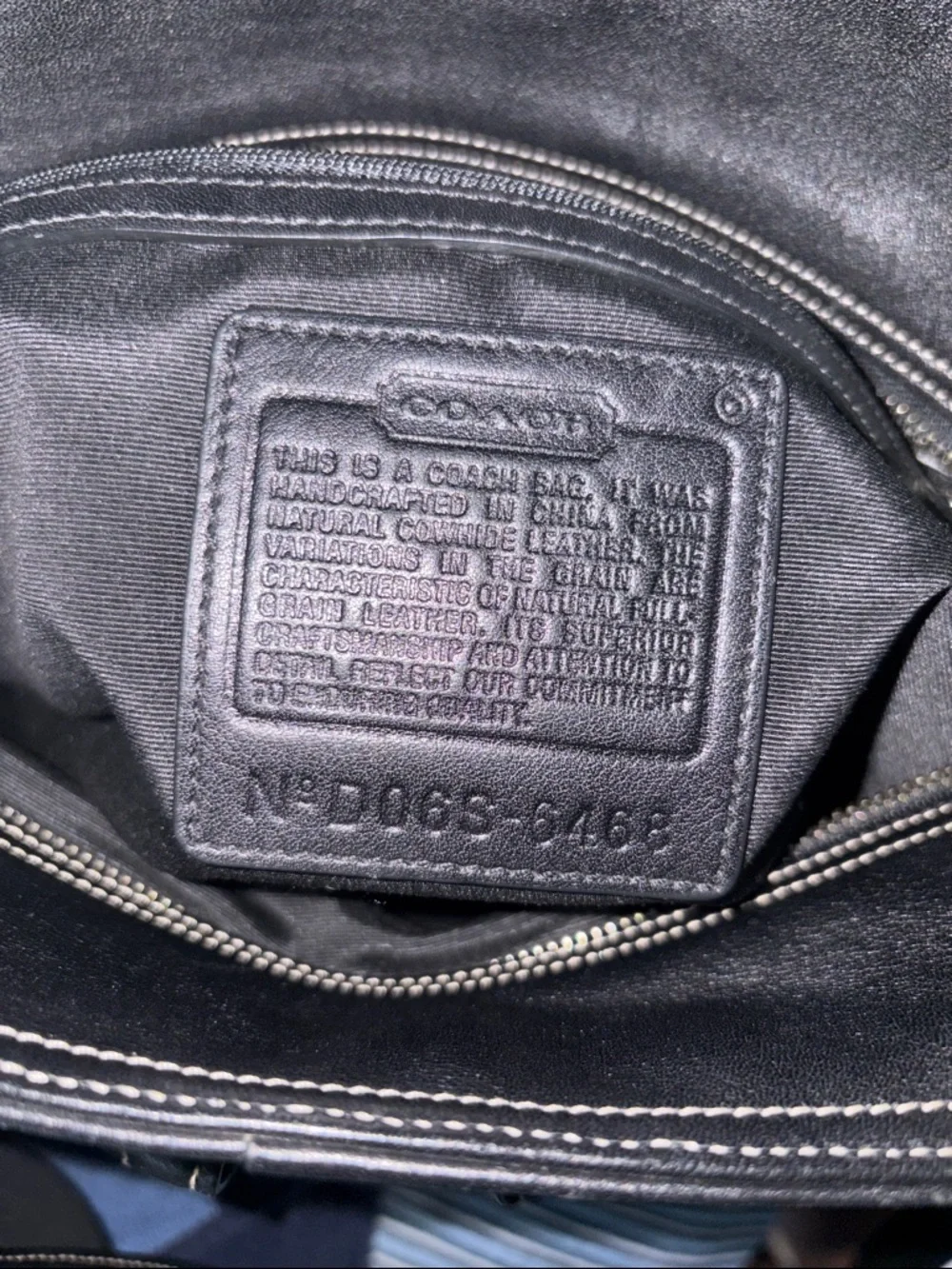 Classic Black Leather Tote Handbag - Black